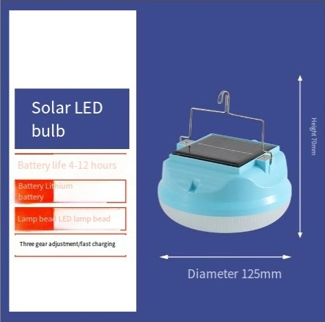 High Brightness Solar Charging Light Outdoor Camping Emergency Light Magnetic Suction Light