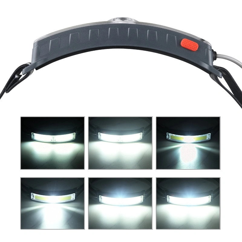 Portable Type-C USB Direct Charge Rechargeable Camping Headlamp COB LED Light