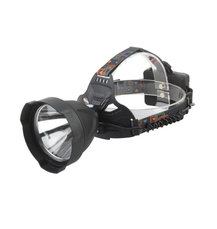 10W Powerful T6 CREE LED Headlamp with Base Warning Flashing for Outdoor Adjustable Headband Emergency Inspection 4 Modes Rechargeable Headlight