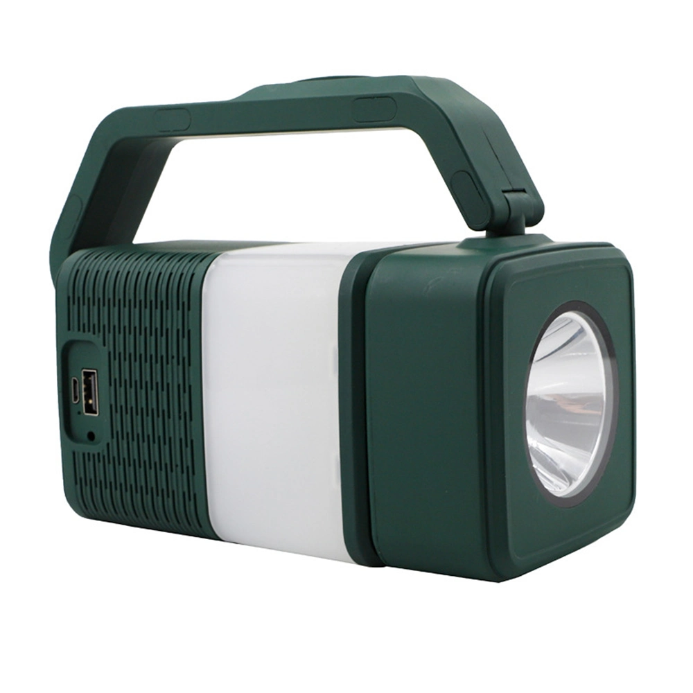 4 in 1 Camping Lantern Lamp Hiking Travel Bt Speaker, USB 4800mAh Power Bank Charger Portable Emergency Light Wyz15317