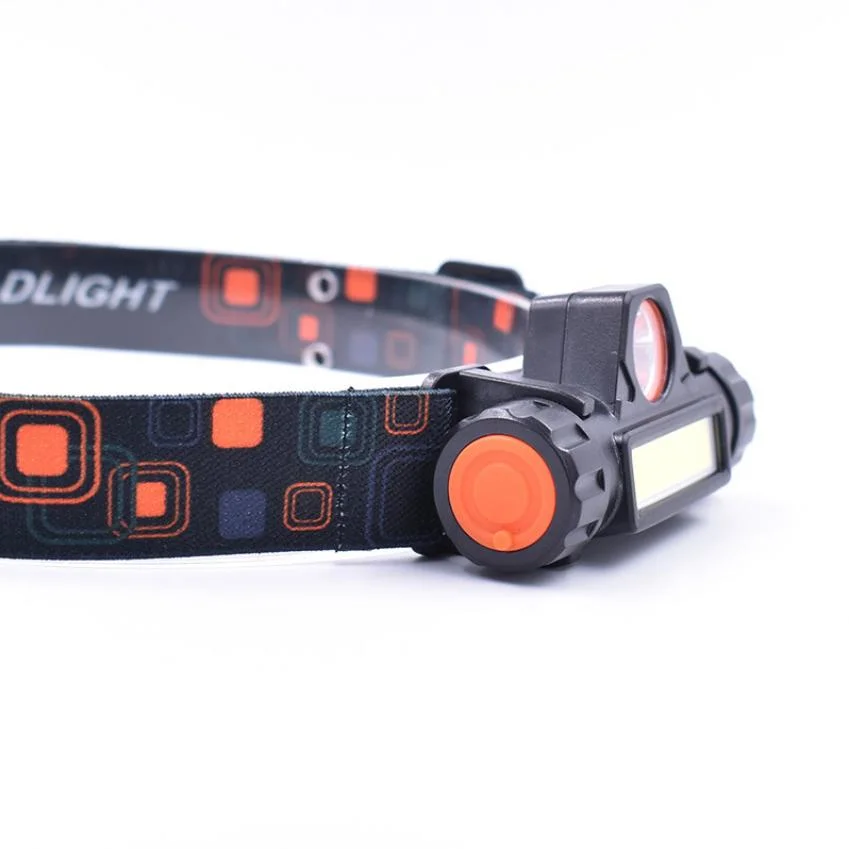 Super Bright Hunting Headlamp USB Rechargeable Headlight with Magnetic Running Torch Waterproof