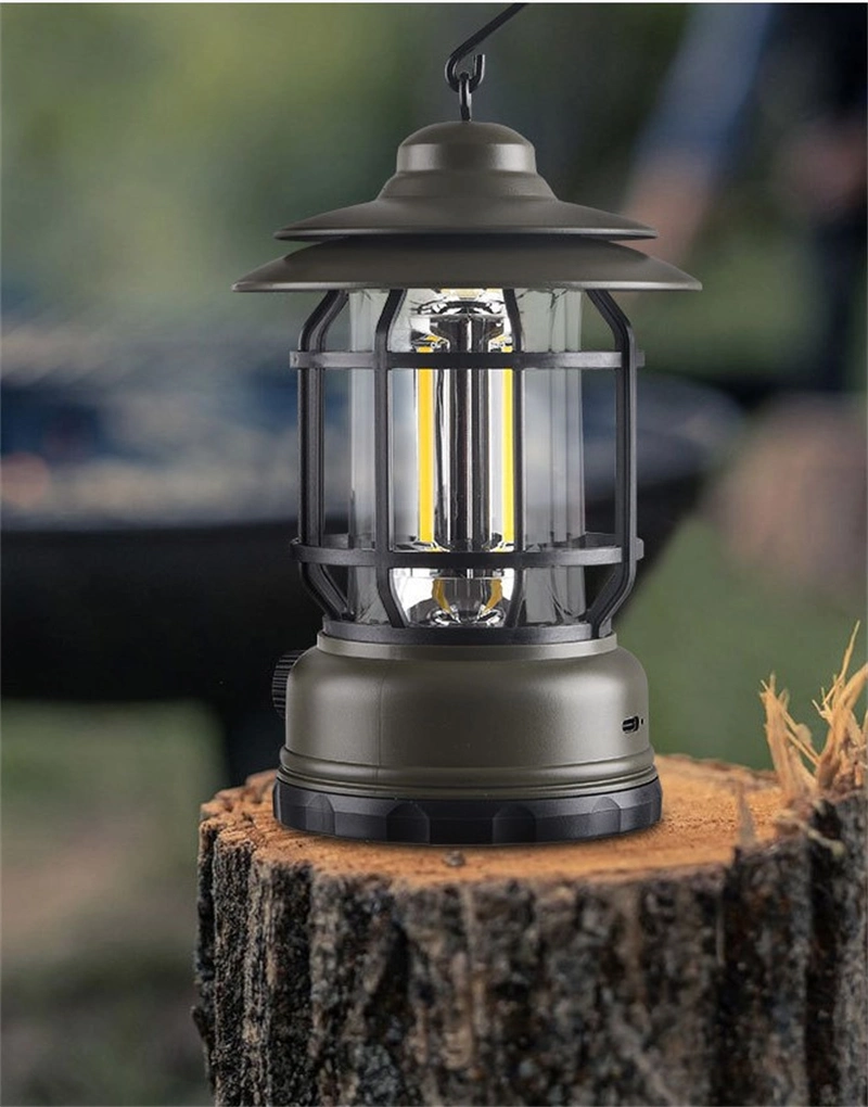 Outdoor Mini Retro Lantern Portable Horse Lamp LED Camping Light Emergency Tent Lights