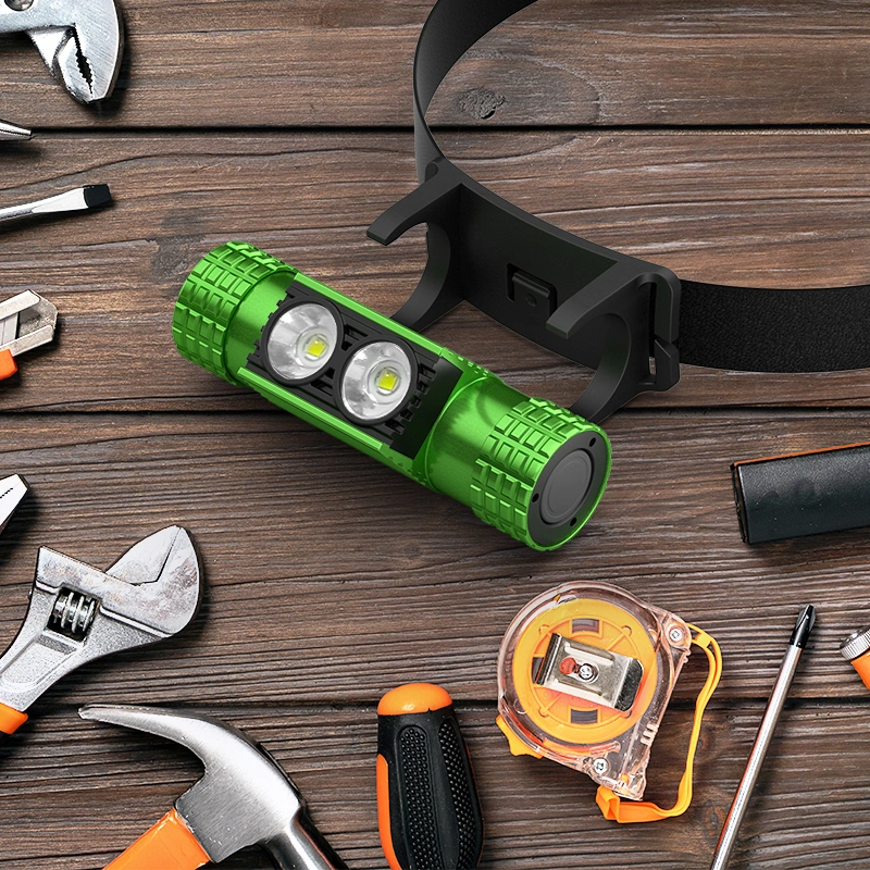 Best Seller Flashlight Head Torch Headlamp 6 Lighting Modes High-Turbo-Strobe-Sos-Beacon-5-Levels Dimming Running Head Lights Runners Headlight LED Headlamp