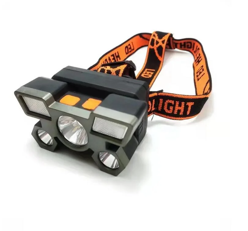 Outdoor Camping 5 LED High Power Waterproof 18650 Rechargeable LED Headlight Headlamp