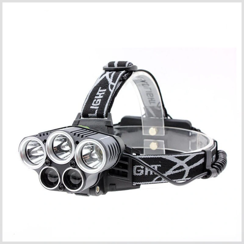 Glodmore2 10W Zoom Lighting 1000 Lumen USB T6 Rechargeable High Power LED Headlamp with Charging Indicator