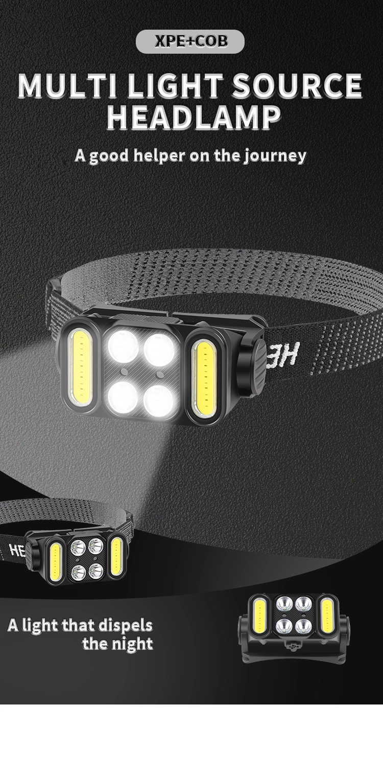 Floodlight Running Mini Motion Sensor Powerful LED Headlight COB Flashlight Torch