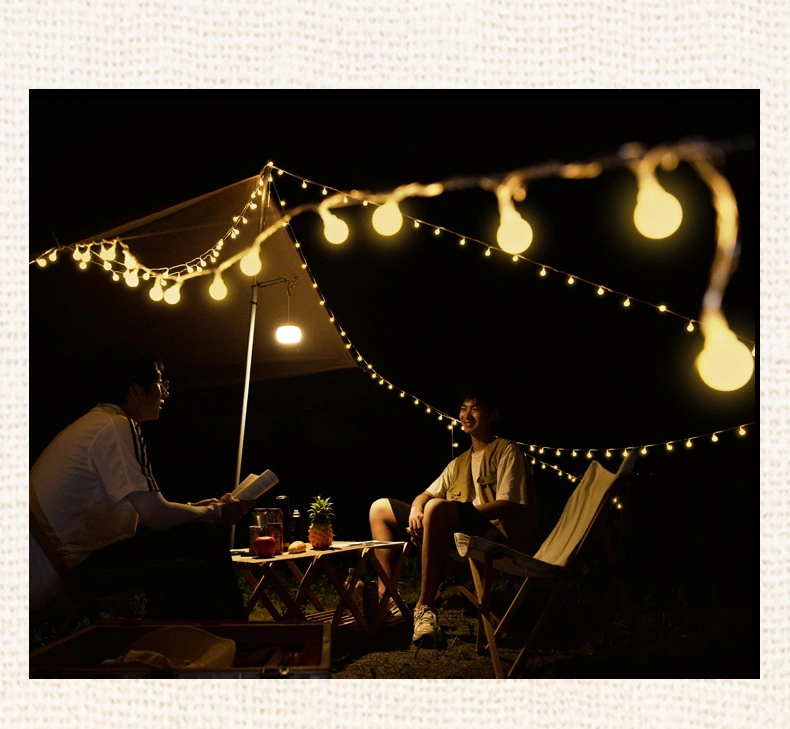 LED Light String Glowing Bubble Wave Waterproof Ball Factory Wholesale Gypsophila Camping Tent Outdoor Atmosphere Light String