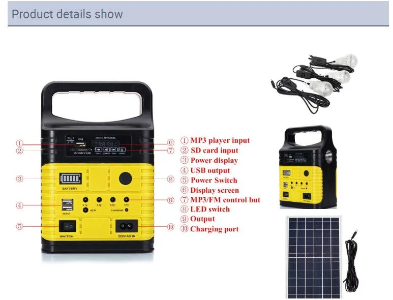 Portable Outdoor Camping Light USB Rechargeable Waterproof Folded and Changed Solar Powered Lantern Camping Light