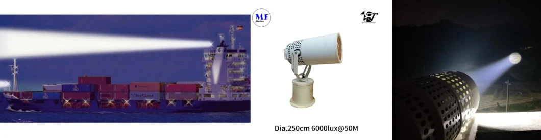 Factory Price Marine Surveillance Ship Fishery Patrol Coastguard Patrol Maritime Supervision Antiterrorism Vehicles 200m 300m 500m 1km 2km Marine Search Light