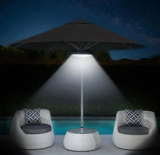 Outdoor 3AA Battery Camp Tent Decorative Umbrella Lamp Rechargeable Battery LED Lamp with Bluetooth Speaker Emergency Multifunction Camp Umbrella Light