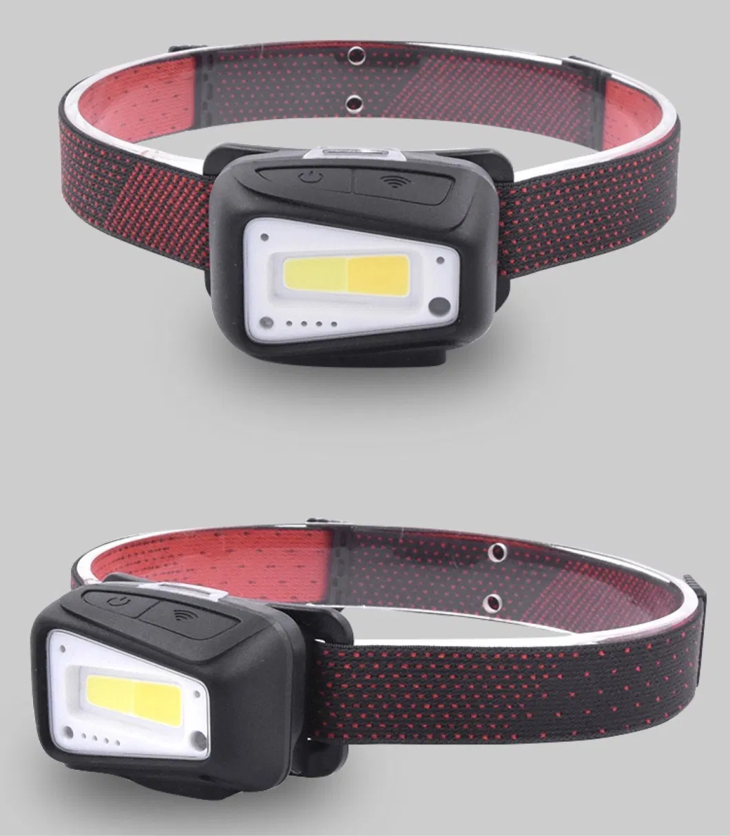 4000K 7000K 2 Color Matching LED Rechargeable Emergency Inspection Headlamp Outdoor Portable Adjustable Head Torch COB LED Headlight
