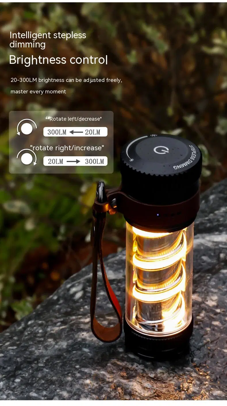 Outdoor Multifunctional Handhold USB Charging High Endurance Portable Rechargeable Camping Light