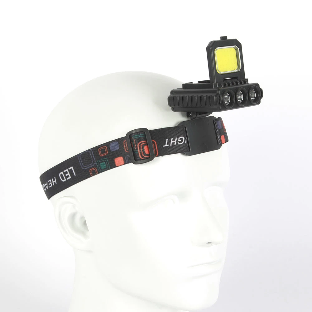 Yichen Foldable Rechargeable Compact COB and LED Headlamp Headlight