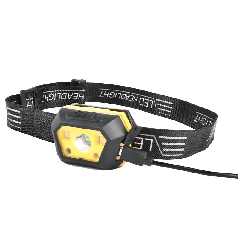 Glodmore2 Smart Intelligent USB Rechargeable Battery Sensor LED Headlamp with 5 Modes Light