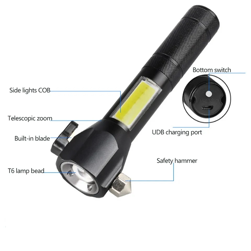 Tactical Flashlights Torch Outdoor Portable LED Camp Light