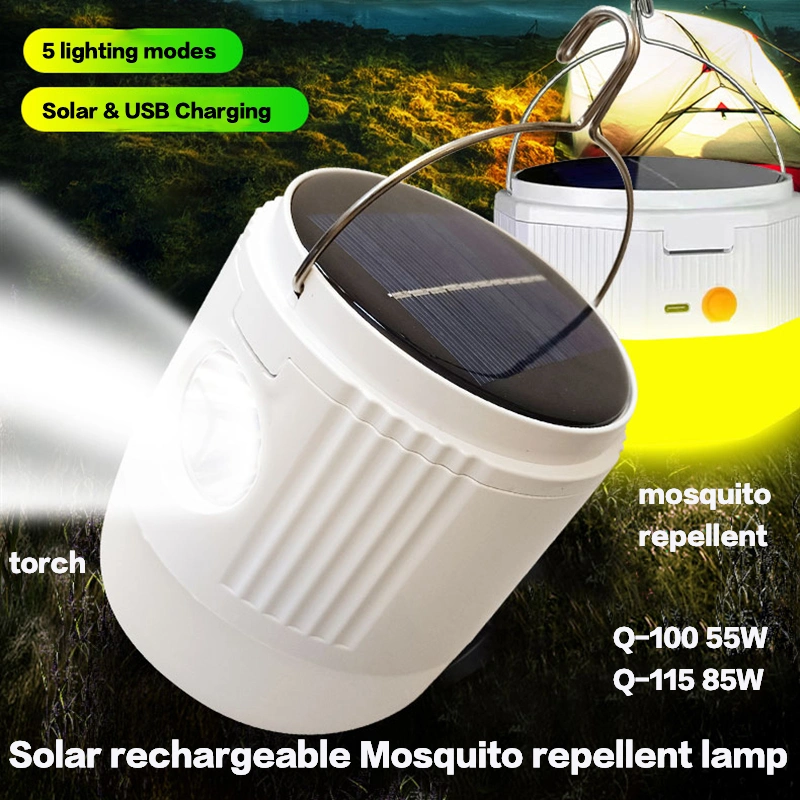 Portable Lightweight Camping Light LED Rechargeable Solar 55W