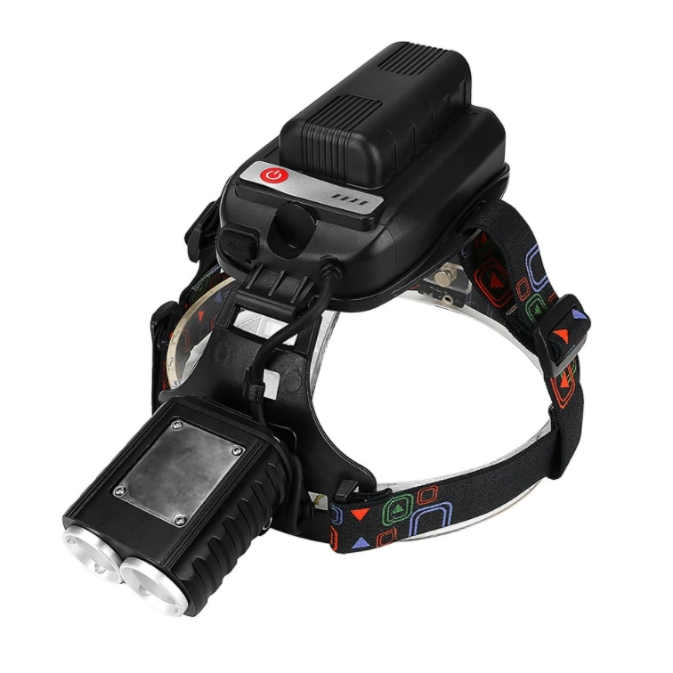 High Power Head Torch Lamp USB Rechargeable Super Bright LED Head Torch Light 3 Lighting Modes Adjustable Focus Headlight Camping Portable LED Headlamp