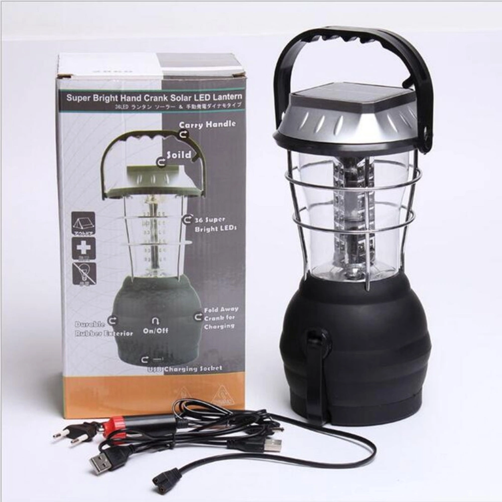 LED Solar Camping Lamp Multifunctional Outdoor Tent Light Carry Handle Ci23564