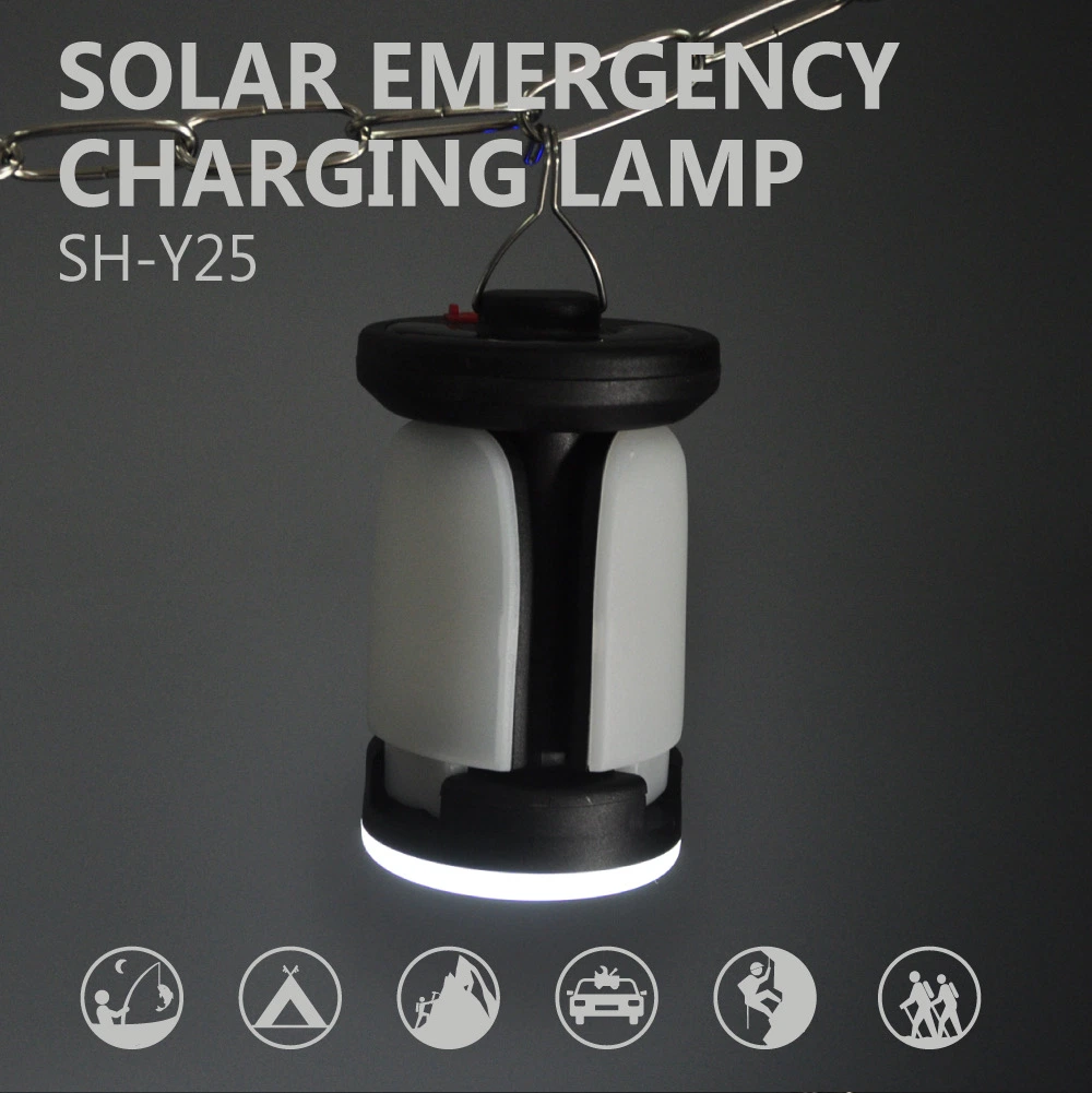 Amazon Solar Camping Light Foldable Waterproof Rechargeable Camping Hanging Light