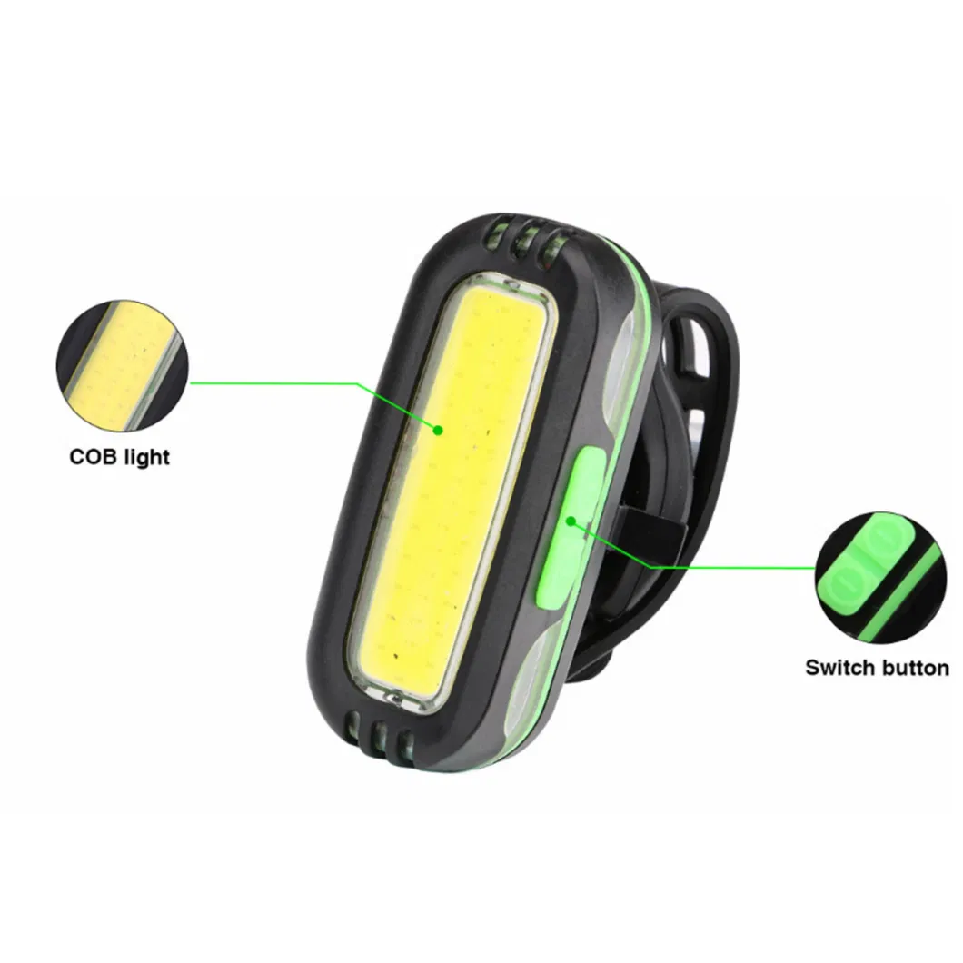 Ultra Bright Bike Lights, 3W COB Cycling Lights 2AAA Battery Bicycle Tail Light, 7 Light Modes, High Intensity Rear LED Headlamp for All Bikes, Helmet, Outdoor