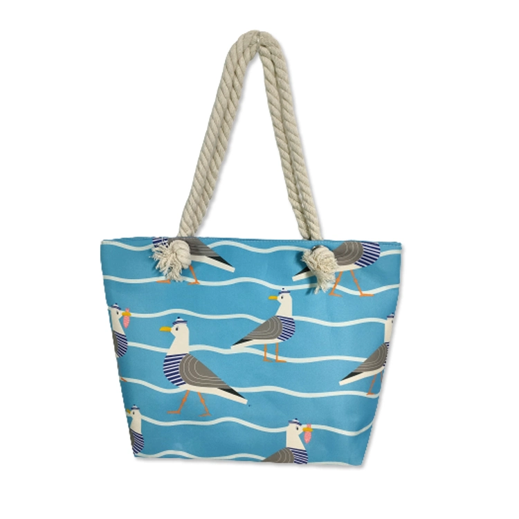 Wholesale Nautical Beach Bag Anchor Compass Starfish Turtle Seahorse Lighthouse Tote Bag