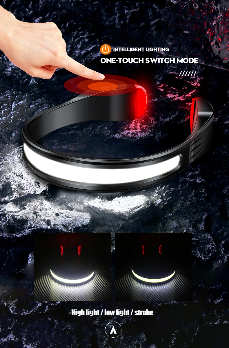 Head Light USB Rechargeable Night Fishing Long-Range Lighting LED Headlamp Waterproof