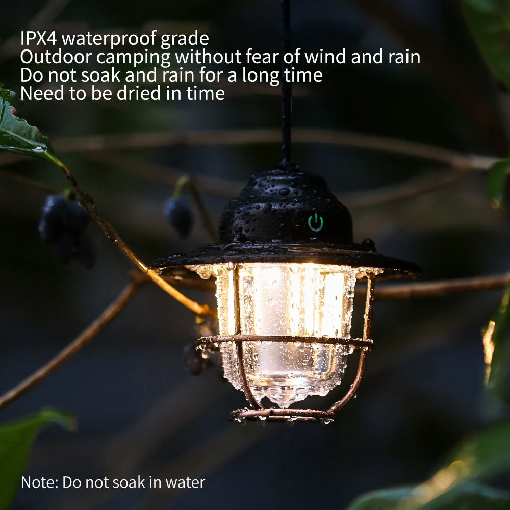 LED Rechargeable Outdoor Waterproof Foldable Portable Garden Lantern Camping Light