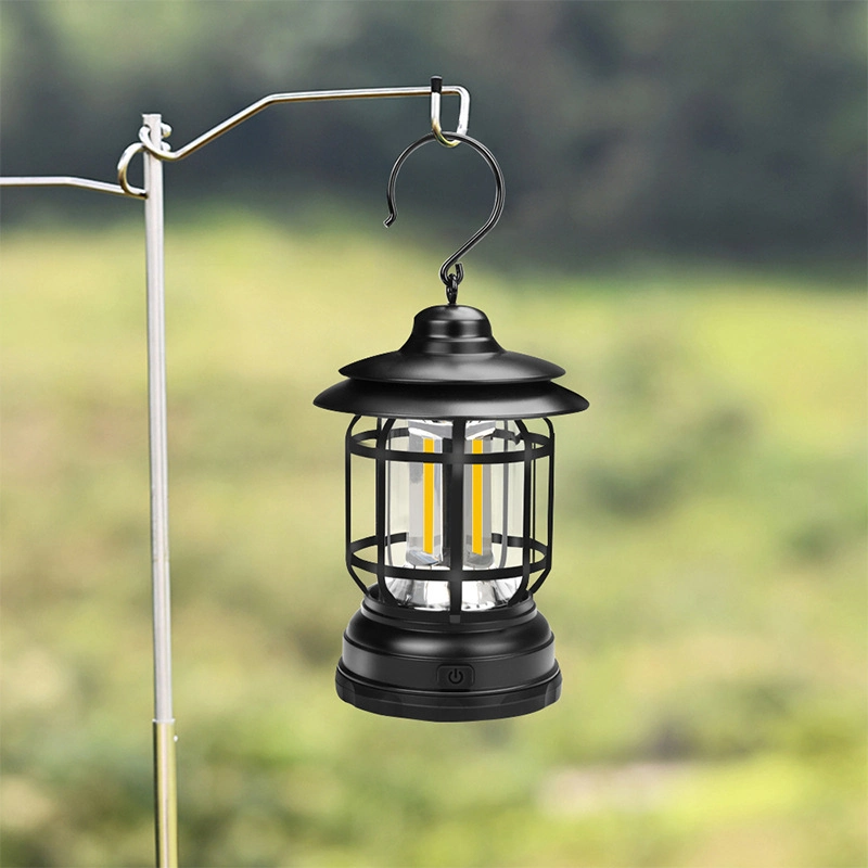 Outdoor Mini Retro Lantern Portable Horse Lamp LED Camping Light Emergency Tent Lights