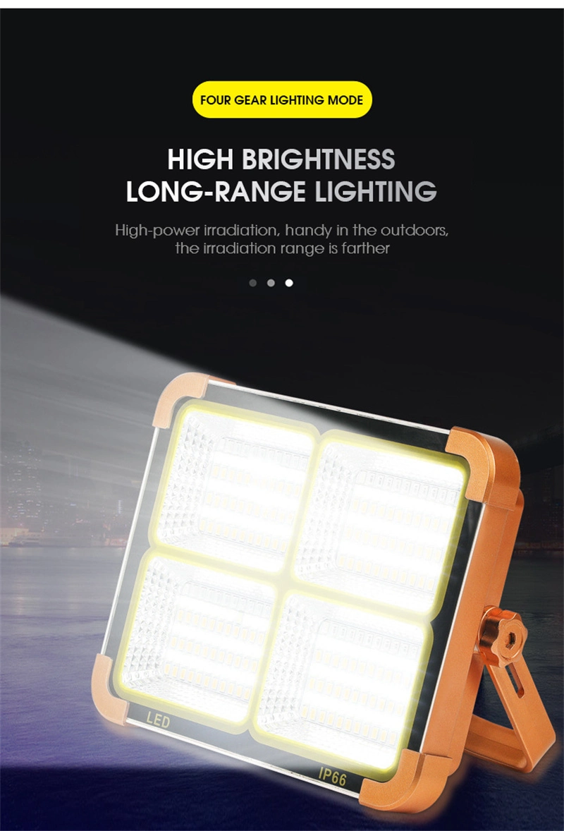 Waterproof Portable Outdoor Camping Emergency Flood Light LED Solar Floodlight