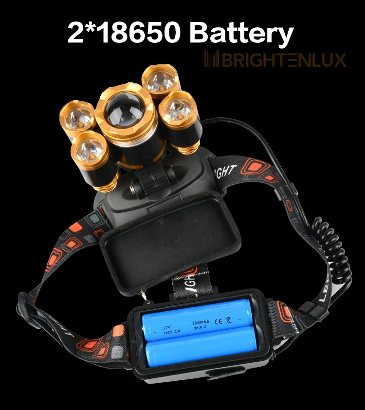 Brightenlux China High Power Portable Rechargeable COB LED Mountain Bike Camping Tactical Mini Headlamp Torch