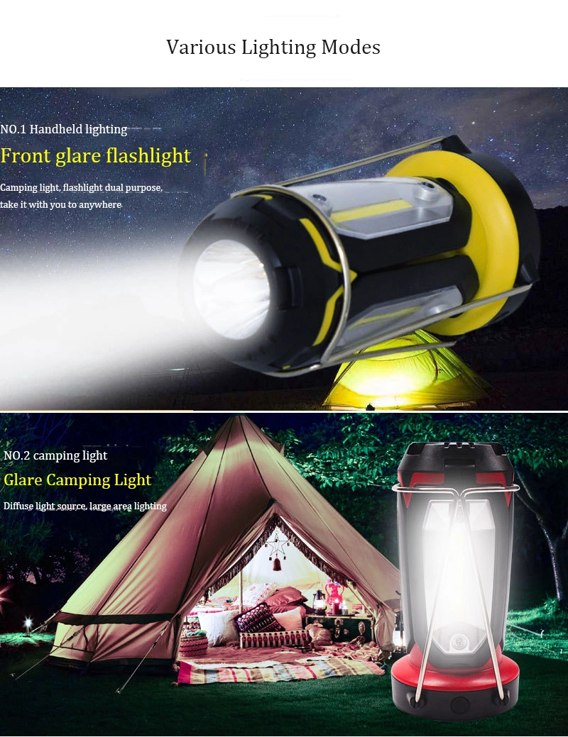 Wholesale 130 Lumen Waterproof Foldable ABS Material Lamp Outdoor Camping Light