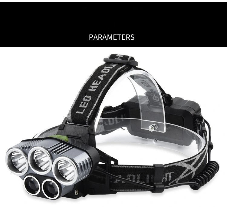 High Power Zoomable Head Light Fishing Hunting USB Rechargeable LED Headlamp