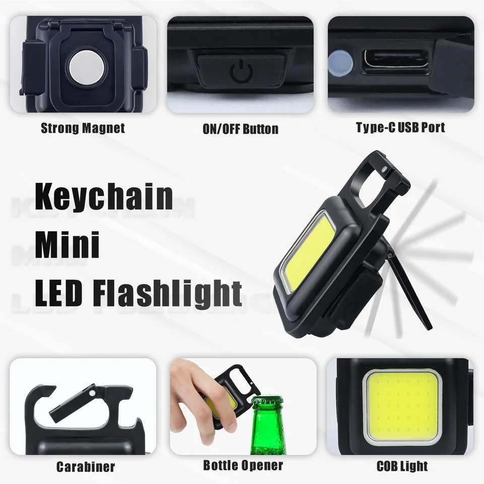 Wholesale Multifunction Lights Small Pocket Flashlights LED Working Light Portable Camping Light