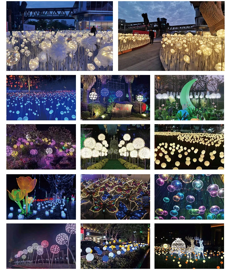 Hot Sale 3D Mushroom Garden Light Theme Park Decorative Lamps Outdoor Landscape Lighting