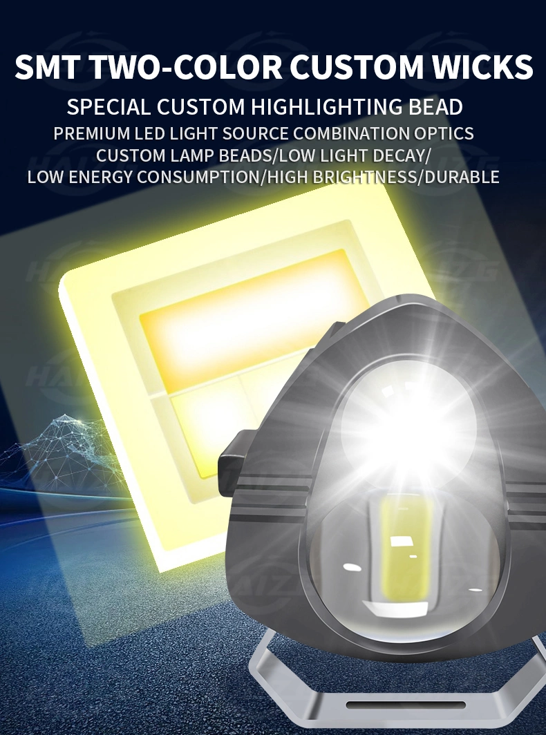 Haizg New Double Lens Car LED Headlight Work Light LED Spot Light