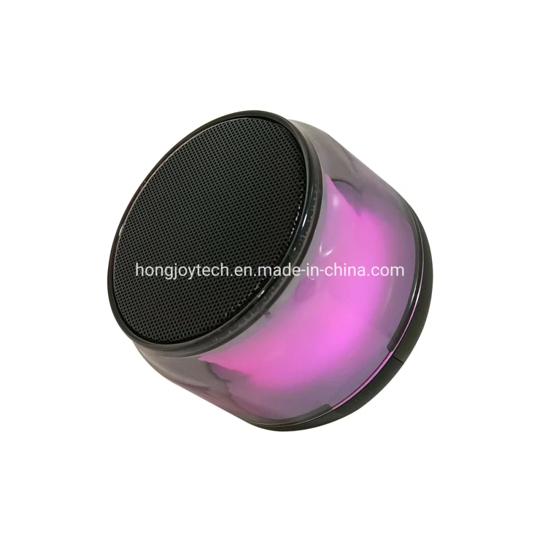 Hot Selling LED RGB Light Bt Speaker Mini Portable Bt Bluetooth Speaker for Promotion, Ideal Carry-on Item for Outdoor Camping and Nice Gift for Christmas