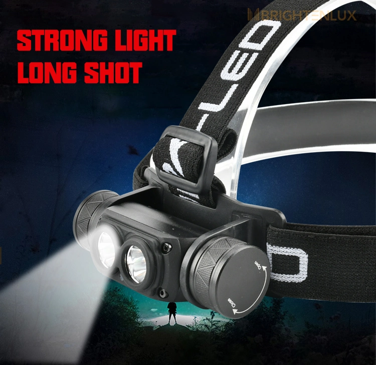 Brightenlux 2022 New Style Lightweight Type-C USB Rechargeable COB LED Headlamp, IP65 Waterproof Portable Lamp