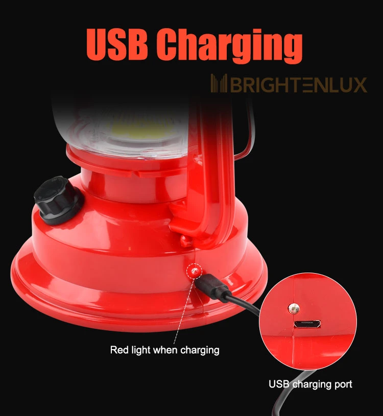 Brightenlux Portable Mini Waterproof USB Portable12V LED Handheld Outdoor Camping Light