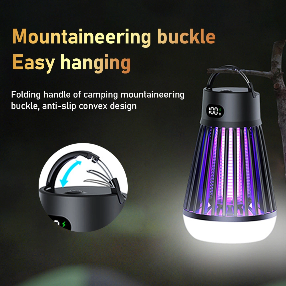 LED Tent Camping Light Lamp with Mosquito Trap Repellent Zapper Killing Killer