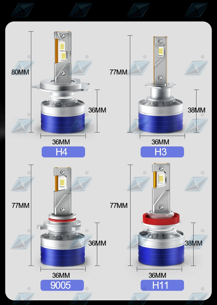 Automotive Light High Power 170W Car Bulbs LED Canbus H4 LED Headlight