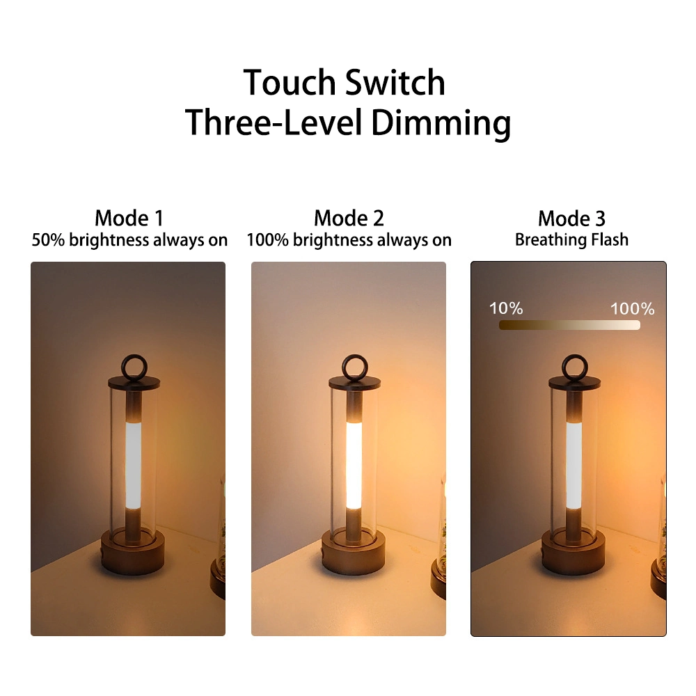 Outdoor Camping Light USB Rechargeable Hanging Atmosphere Lantern LED Bedside Night Light