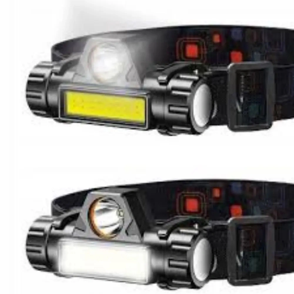 Induction Xpg+COB LED Headlamp with Built-in Battery Waterproof Flashlight USB Rechargeable Head Lamp Torch