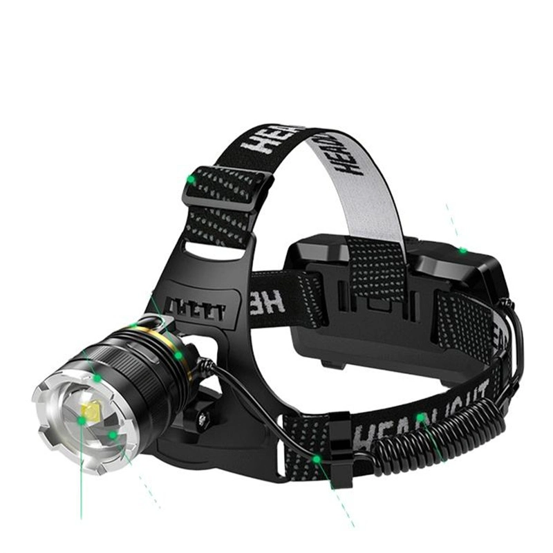 LED Headlamp Sensor Headlight with Built-in Battery Flashlight Lantern