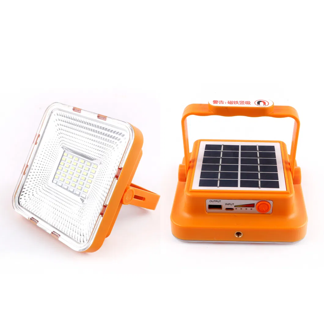 Portable Outdoor LED Working Floodlight USB Rechargeable Camping Light with Stand Handheld Work Light