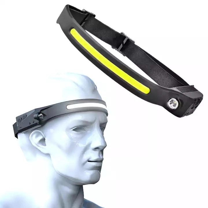 LED Headlamp, Rechargeable Headlight, Waterproof Bicycle Headlamp, Cycling Safety Headlamp, Worker Headlamp, COB Light LED Headligh, Promotional Sensor Headlamp