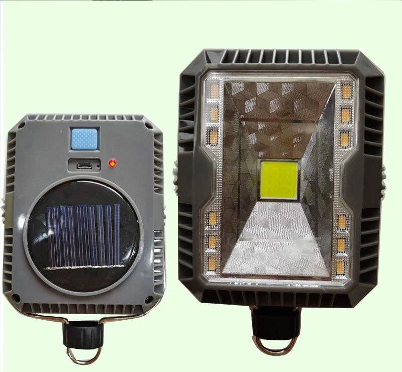 USB Rechargeable Outdoor Solar Camping Lamp Floodlight
