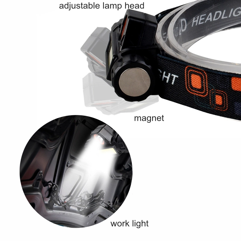 Super Bright Hunting Headlamp USB Rechargeable Headlight with Magnetic Running Torch Waterproof