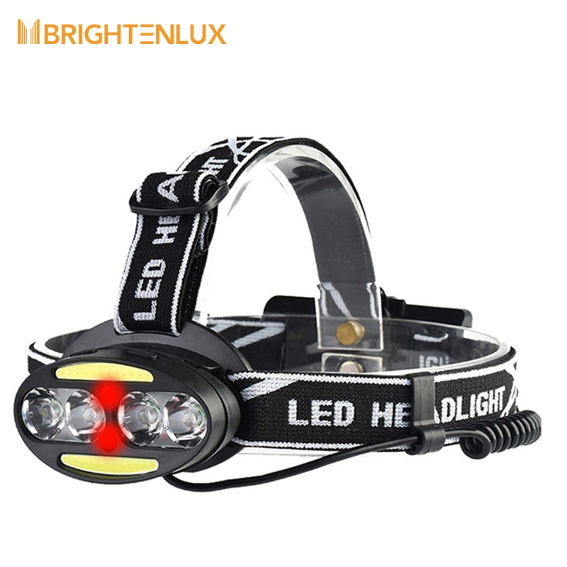 Brightenlux OEM Factory Wholesale CE RoHS ABS Waterproof USB Rechargeable LED Headlamp Rechargeable Waterproof