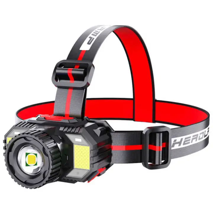 Outdoor Multi-Function Zoom Induction Headflashlight LED Rechargeable LED Strong Light Headlamp