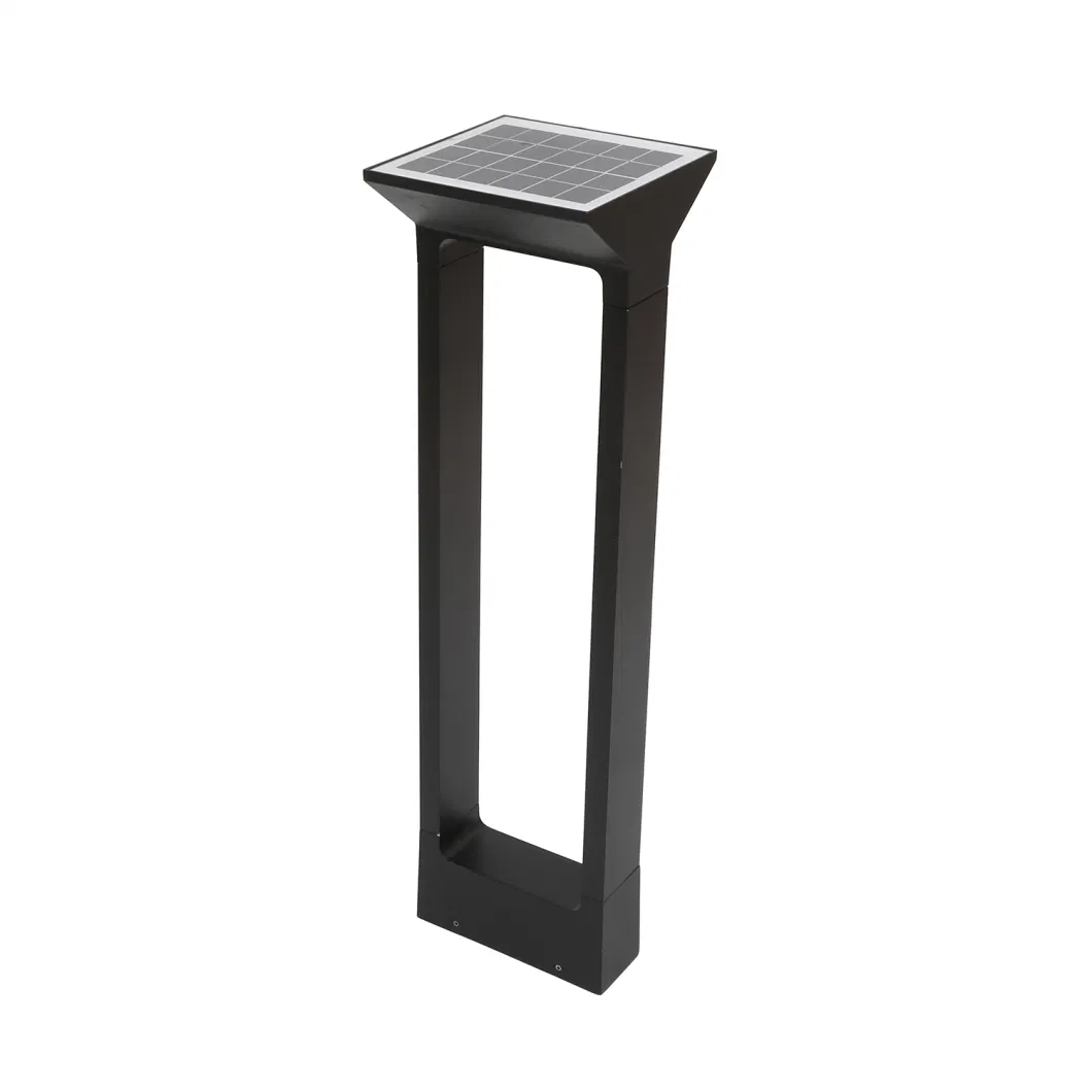 IP65 Waterproof Exterior Aluminum Bollard Garden LED Solar Lawn Lamp